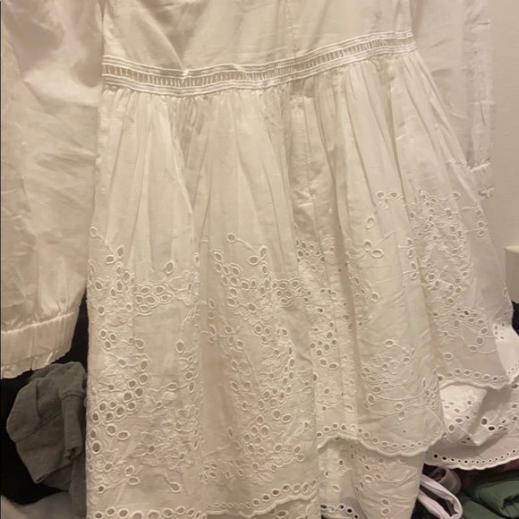 Allsaints Aislyn Broiderie Dress White Size US 2 - Picture 7 of 9